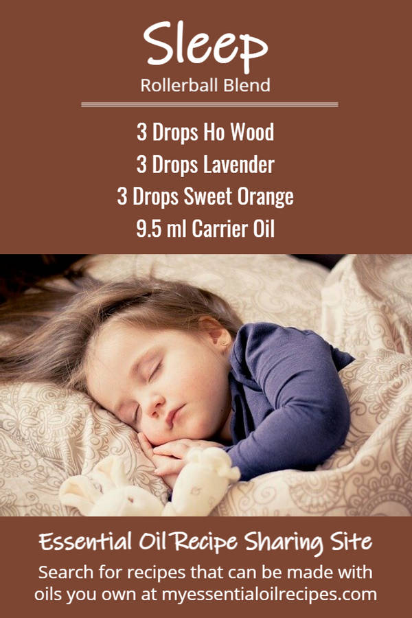 Infographic - Recipe for Sleep Rollerball with Ho Wood, Lavender and Sweet Orange Essential Oils